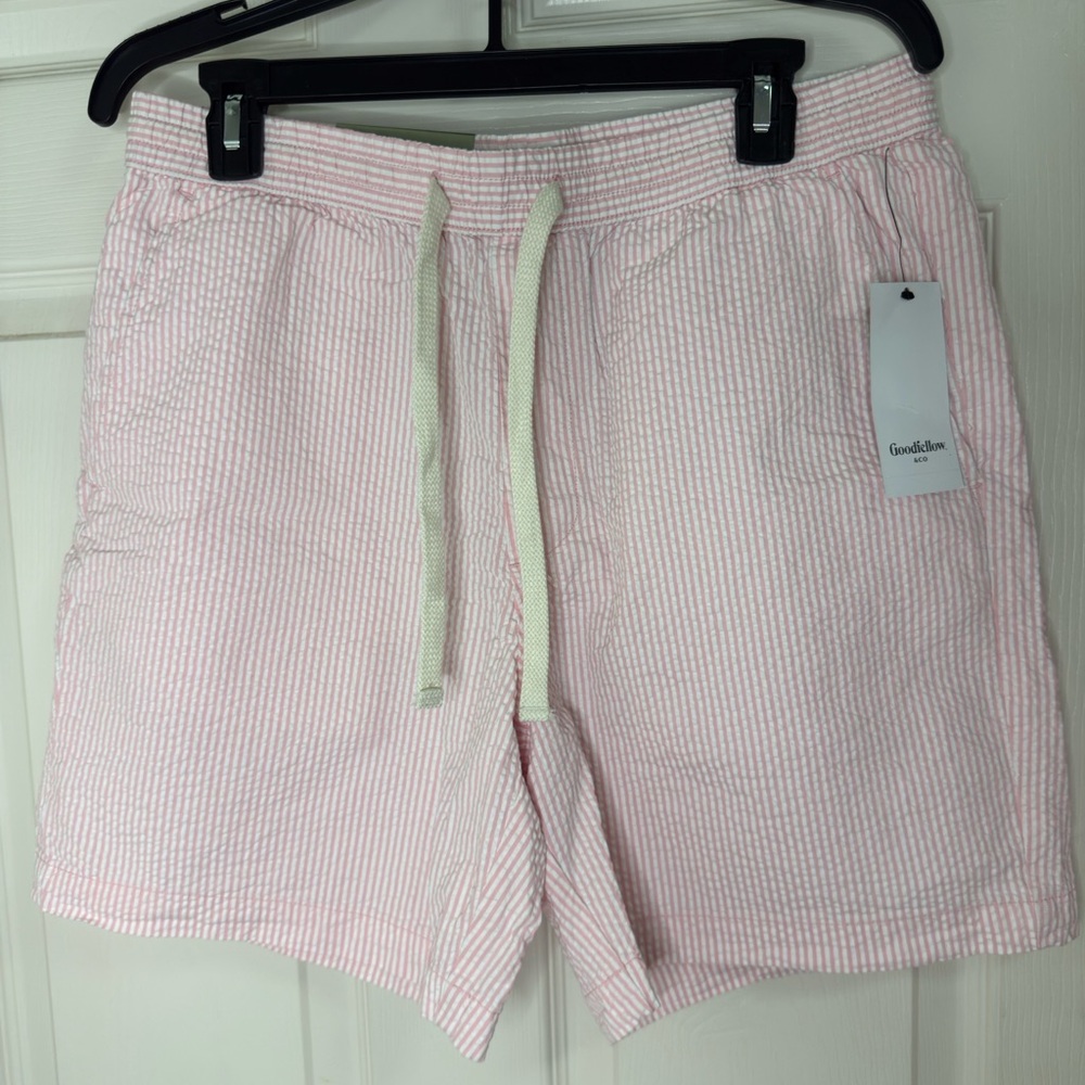 Goodfellow & Co Men's Pink Striped Shorts
